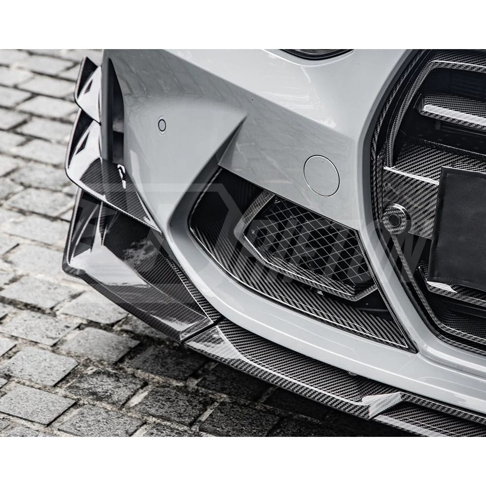 SQ Style Dry Carbon Fiber Front Lip For BMW G82 G83 M4 G80 G81 M3 2020-2024