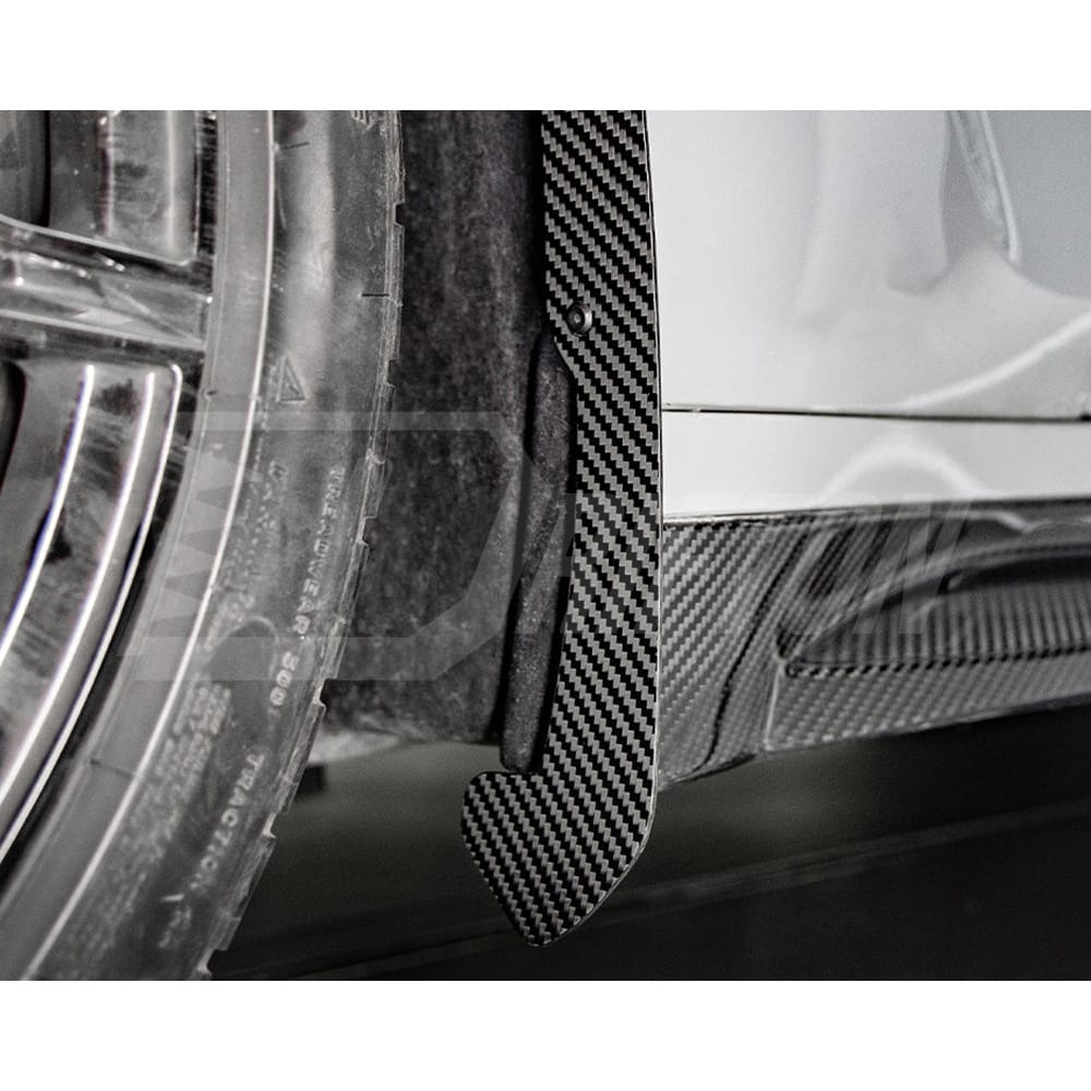 SQ Style Dry Carbon Fiber Front Mud Flaps Trim For BMW G80 G81 M3 2020-2024