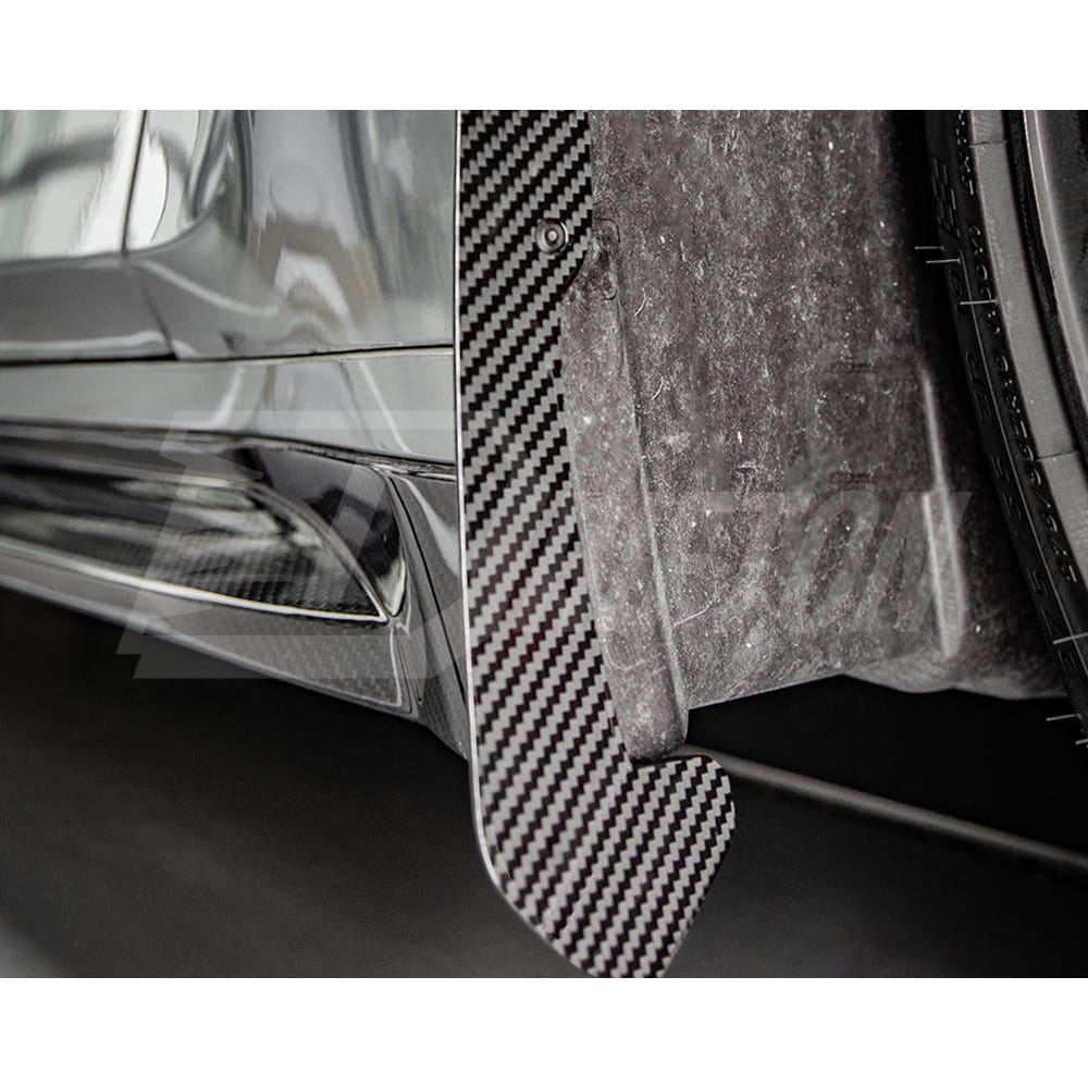 SQ Style Dry Carbon Fiber Front Mud Flaps Trim For BMW G80 G81 M3 2020-2024