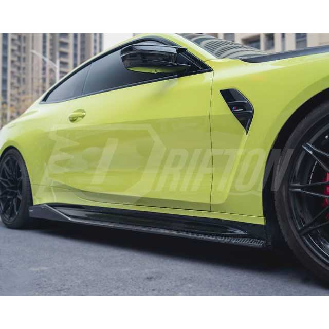 CMST Style Dry Carbon Fiber Side Skirt For BMW G82 G83 M4 2020-2024