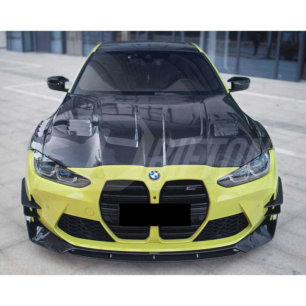 CMST Style Dry Carbon Fiber Front Canards For BMW G82 M4 G80 M3 2020-2024