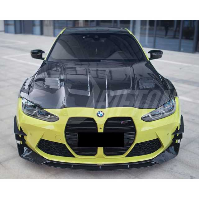 CMST Style Dry Carbon Fiber Front Canards For BMW G82 M4 G80 M3 2020-2024