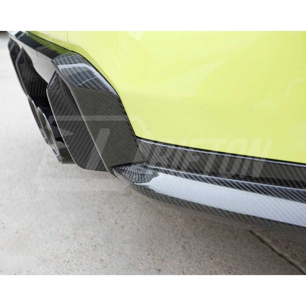 OEM Style Dry Carbon Fiber Rear Splitter For BMW G82 G83 M4 G80 G81 M3 2020-2024