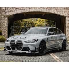 SQ Style Dry Carbon Fiber Front Bumper Air Intake Duct Vents For BMW G82 G83 M4 G80 G81 M3 2020-2024