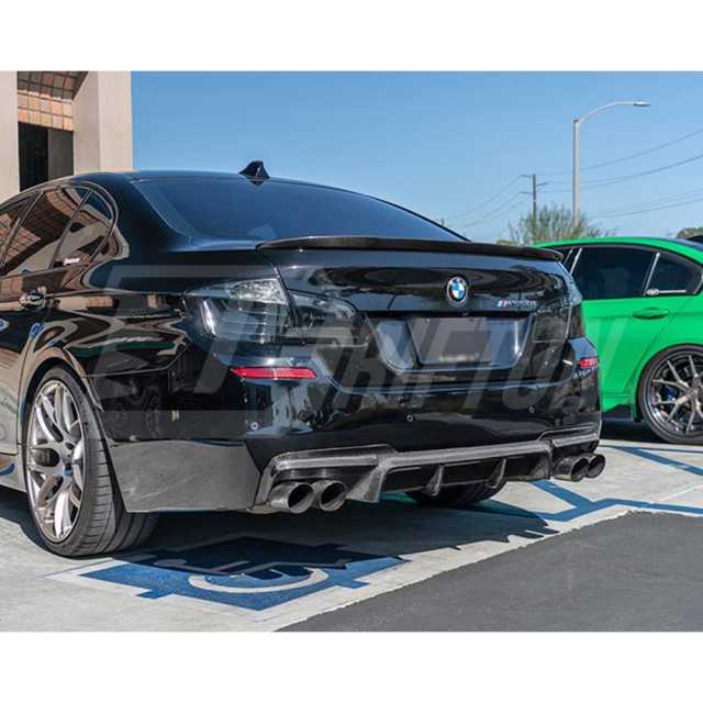 V1 Style Carbon Fiber Rear Diffuser For BMW 5 Series F10 F18 2010-2016