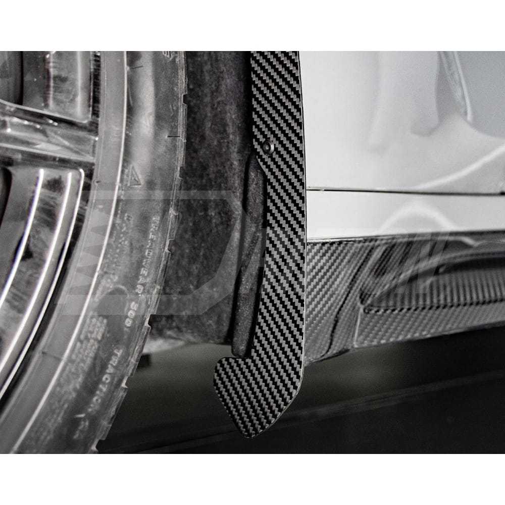 SQ Style Dry Carbon Fiber Front Mud Flaps Trim For BMW G80 G81 M3 2020-2024