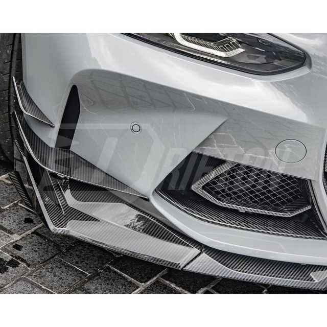 SQ Style Dry Carbon Fiber Front Lip For BMW G82 G83 M4 G80 G81 M3 2020-2024