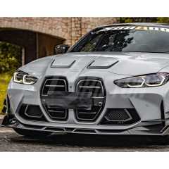 SQ Style Dry Carbon Fiber Front Bumper Air Intake Duct Vents For BMW G82 G83 M4 G80 G81 M3 2020-2024
