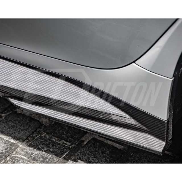 SQ Style Dry Carbon Fiber Side Skirt For BMW G80 G81 M3 2020-2024
