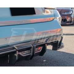 SQ Style Dry Carbon Fiber Rear Diffuser For BMW G80 G81 M3 G82 G83 M4 2020-2024