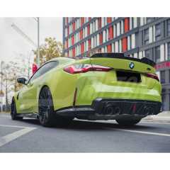 CMST Style Dry Carbon Fiber Rear Spoiler Trunk Wing For BMW G82 M4 2020-2024