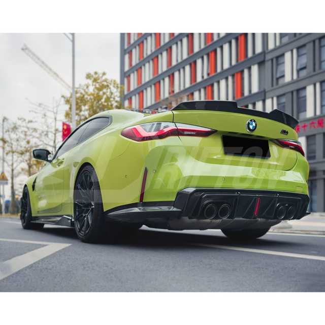CMST Style Dry Carbon Fiber Rear Spoiler Trunk Wing For BMW G82 M4 2020-2024
