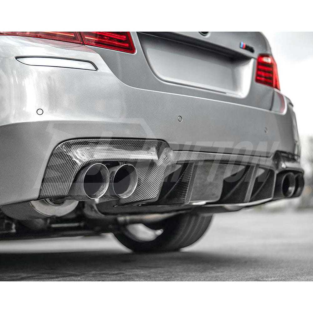 V2 Style Carbon Fiber Rear Diffuser For BMW 5 Series F10 F18 2010-2016