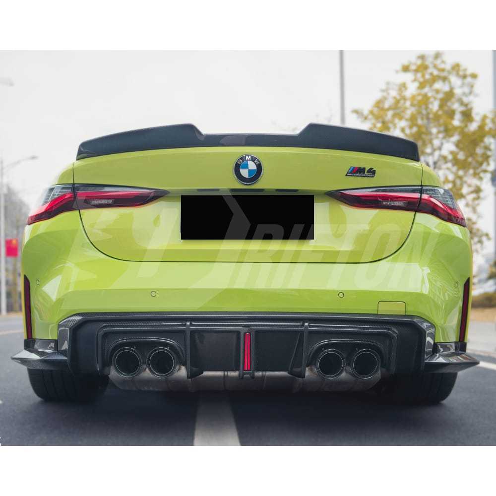 CMST Style Dry Carbon Fiber Rear Spoiler Trunk Wing For BMW G82 M4 2020-2024