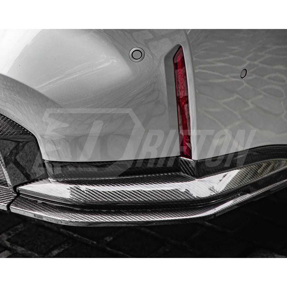SQ Style Dry Carbon Fiber Rear Splitter For BMW G80 G81 M3 2020-2024