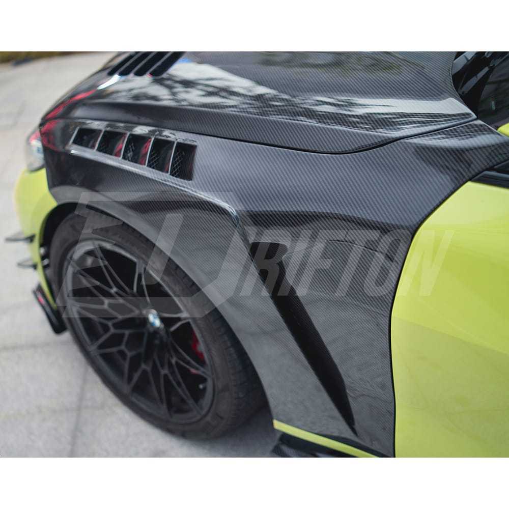 CMST Vented Style Dry Carbon Fiber Front Fender For BMW G80 M3 G82 M4 2020-2024