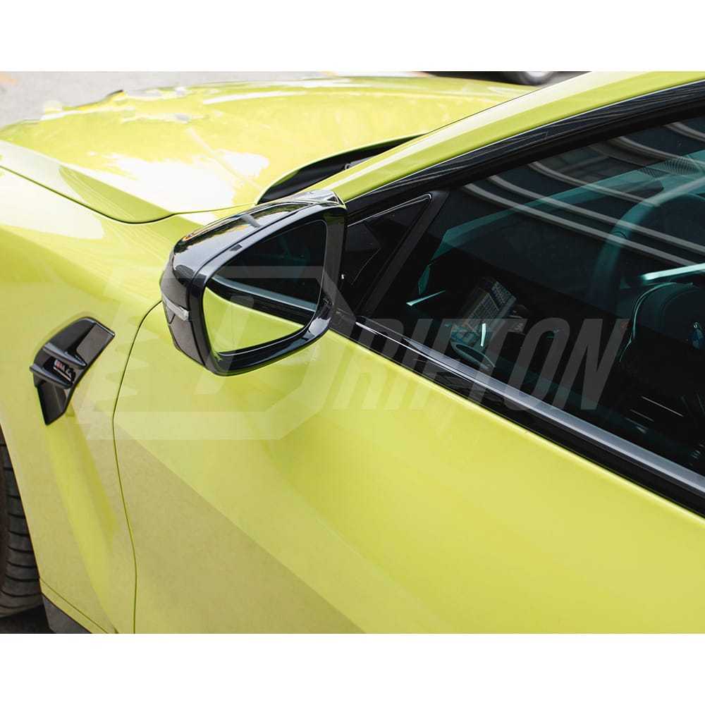 Dry Carbon Fiber Replace Mirror Cover For BMW G82 M4 G80 M3 2020-2024 RHD