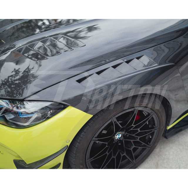 CMST Style Dry Carbon Fiber Front Canards For BMW G82 M4 G80 M3 2020-2024