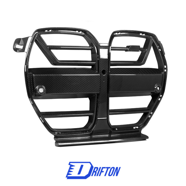 SQA Style Dry Carbon Fiber Front Grille For BMW G80 G81 M3 G82 G83 M4 2020-2024