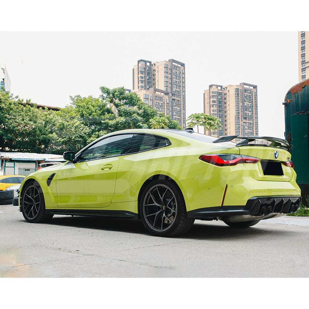OEM Style Dry Carbon Fiber Rear Splitter For BMW G82 G83 M4 G80 G81 M3 2020-2024
