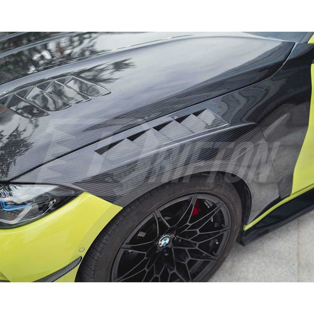 CMST Vented Style Dry Carbon Fiber Front Fender For BMW G80 M3 G82 M4 2020-2024