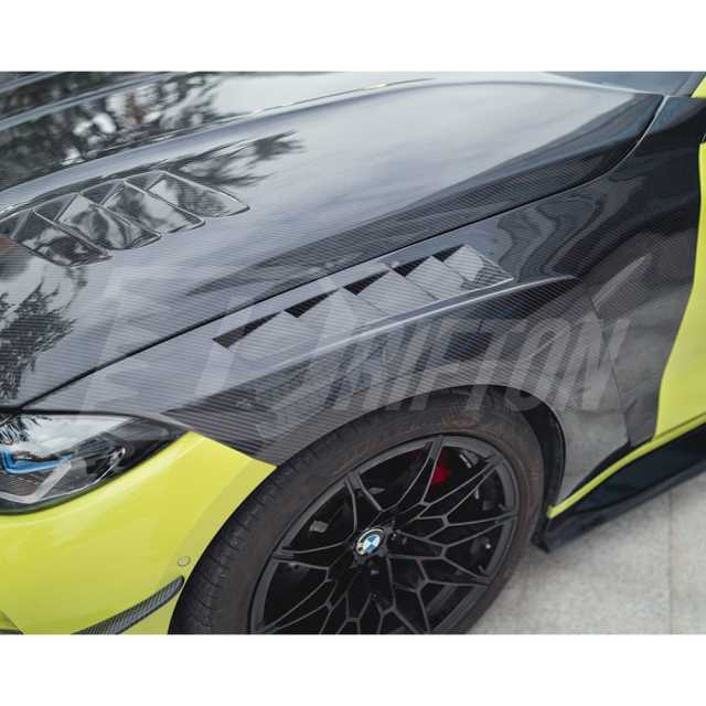 CMST Vented Style Dry Carbon Fiber Front Fender For BMW G80 M3 G82 M4 2020-2024