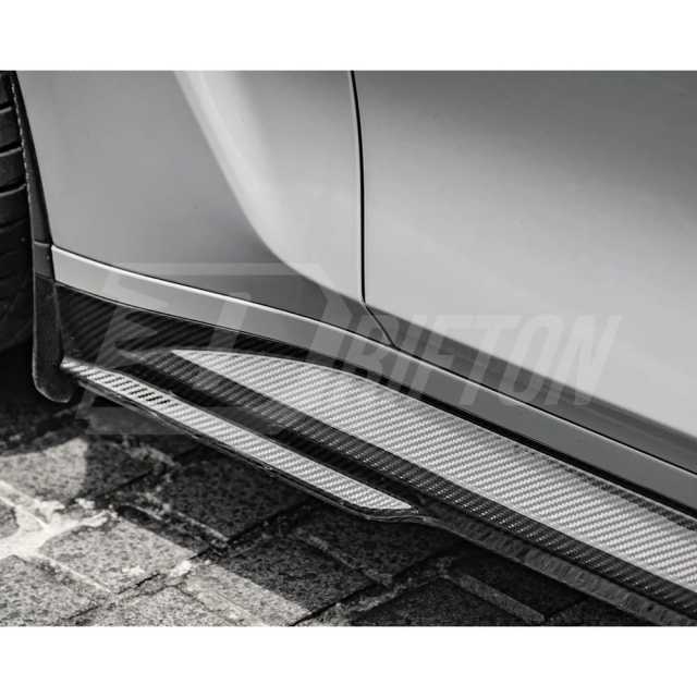 SQ Style Dry Carbon Fiber Side Skirt For BMW G80 G81 M3 2020-2024