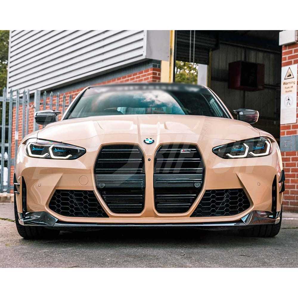 OEM Style Dry Carbon Fiber Front Splitter For BMW G82 G83 M4 G80 G81 M3 2020-2024