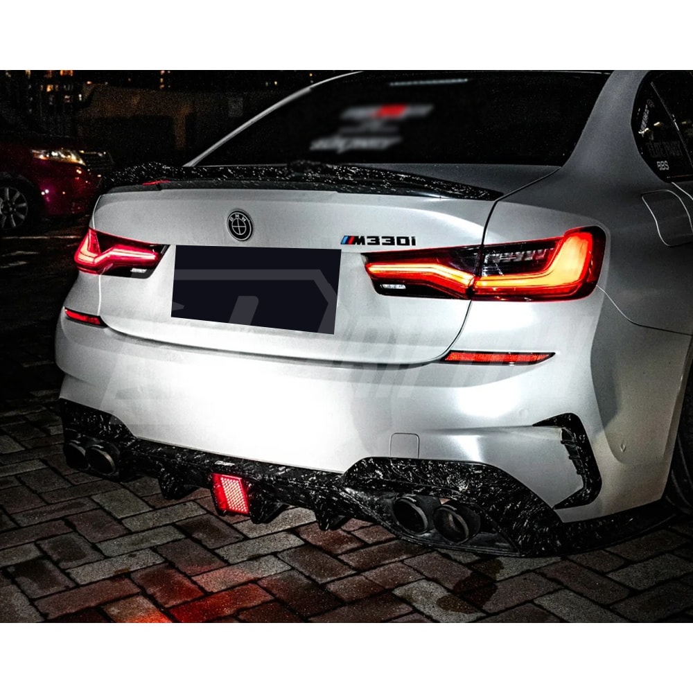 CMST Style Carbon Fiber Rear Diffuser For BMW 3 Series G20 2019-2022