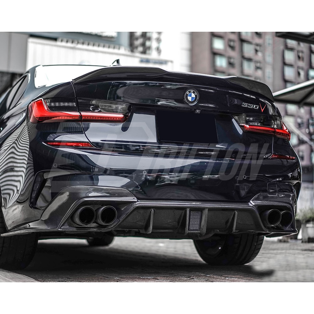 CMST Style Carbon Fiber Rear Diffuser For BMW 3 Series G20 2019-2022