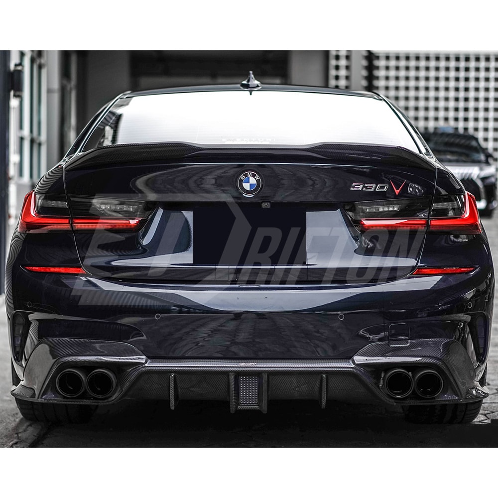 CMST Style Carbon Fiber Rear Diffuser For BMW 3 Series G20 2019-2022