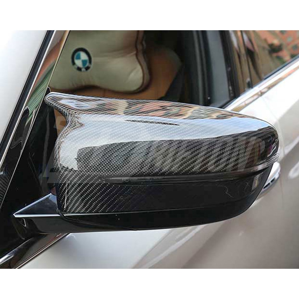 M5 Style Dry Carbon Fiber Add On Mirror Cover For BMW 3 Series G20 2019-2025 LHD RHD
