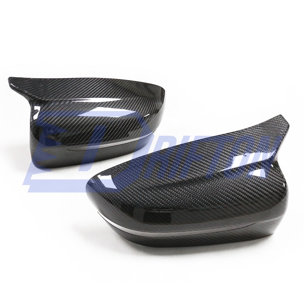 M5 Style Dry Carbon Fiber Add On Mirror Cover For BMW 3 Series G20 2019-2025 LHD RHD