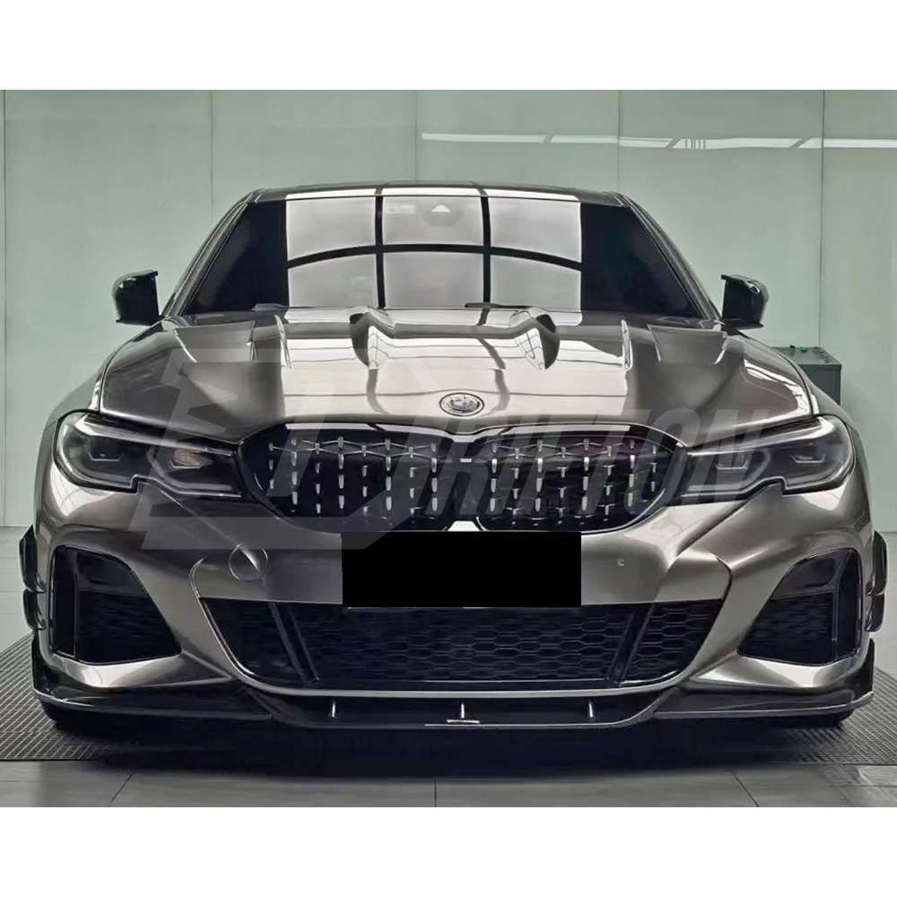TAKD V1 Style Dry Carbon Fiber Front Lip For BMW 3 Series G20 2019-2022