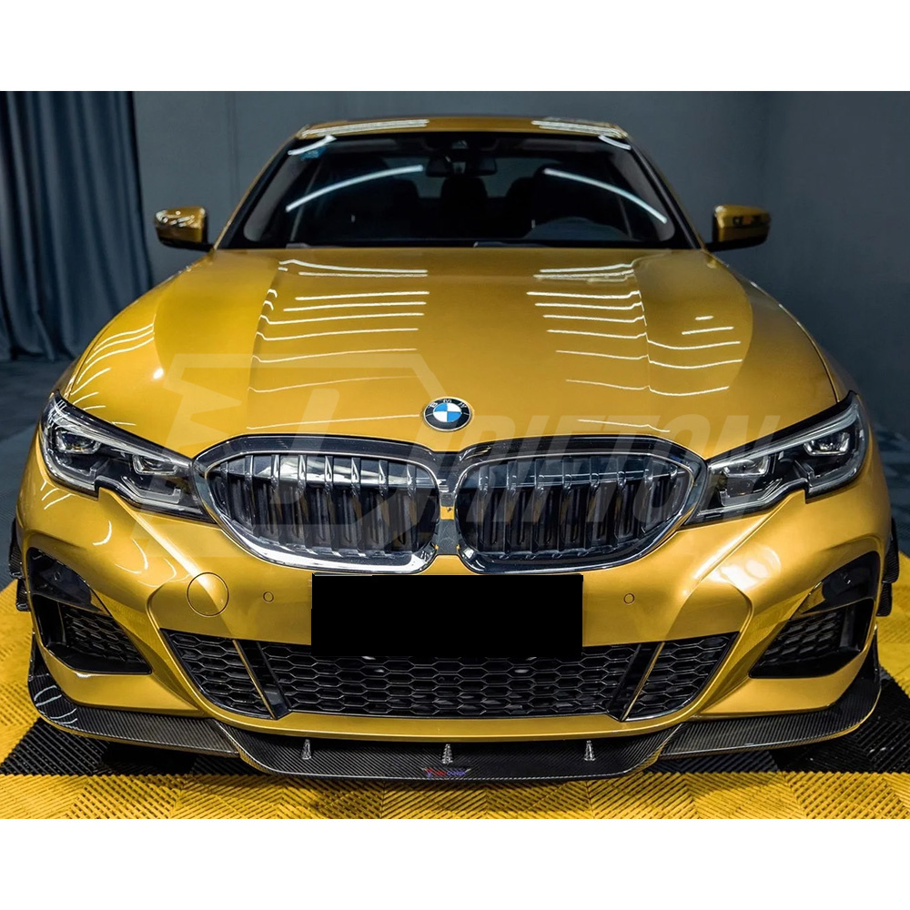 TAKD V1 Style Dry Carbon Fiber Front Lip For BMW 3 Series G20 2019-2022