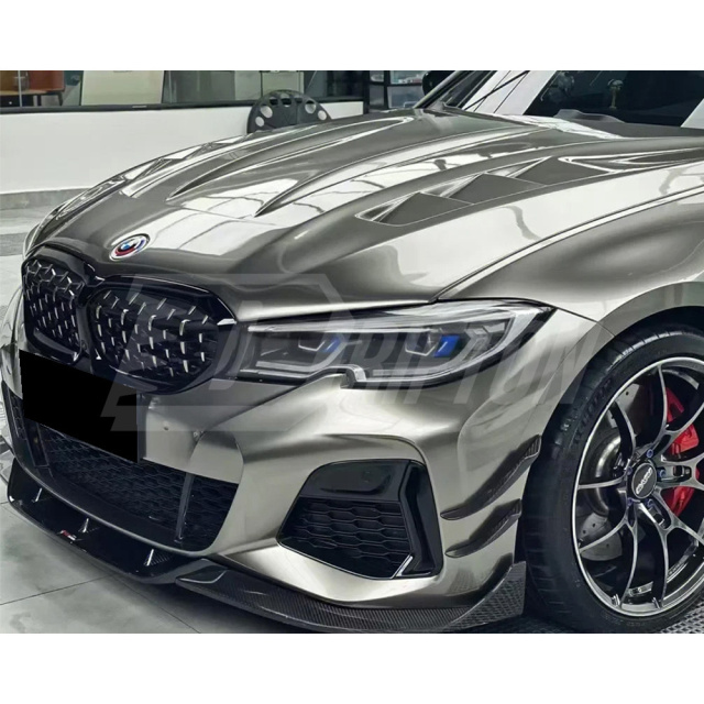 TAKD V1 Style Dry Carbon Fiber Front Lip For BMW 3 Series G20 2019-2022