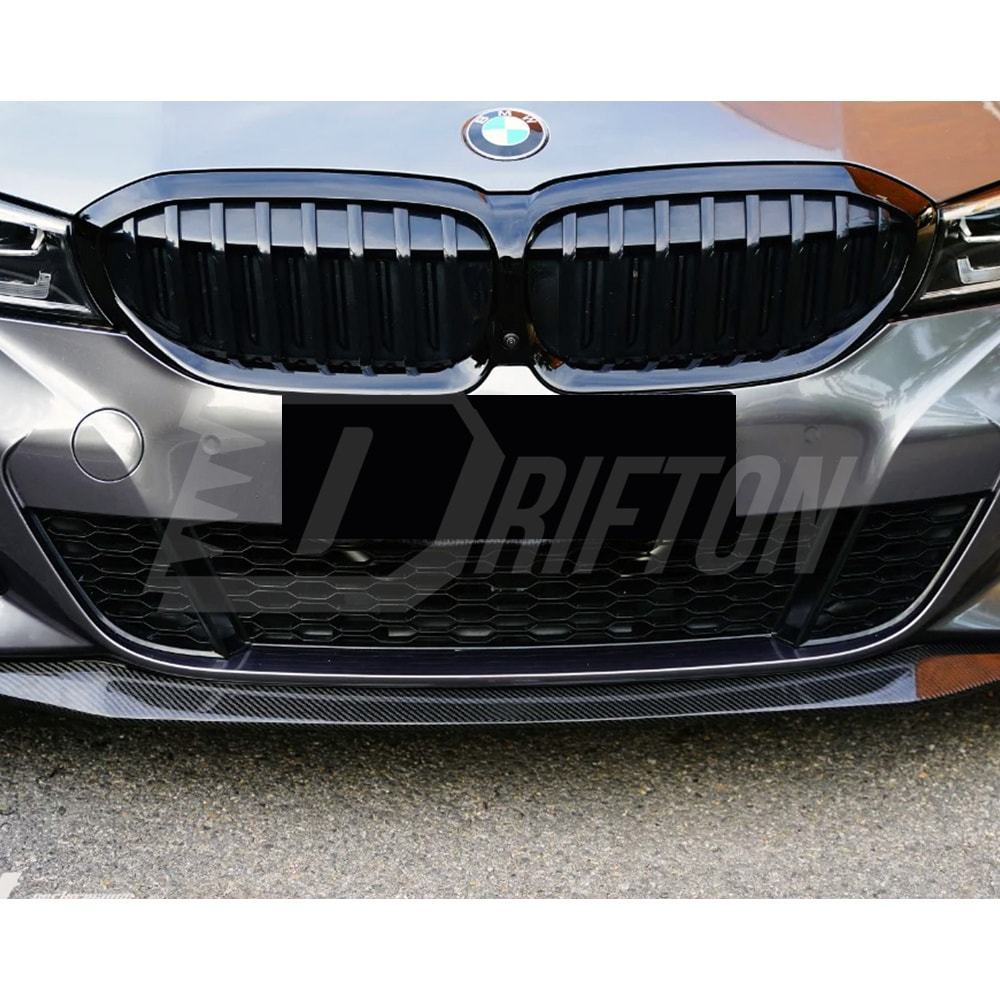 TAKD V2 Style Dry Carbon Fiber Front Lip For BMW 3 Series G20 2019-2022