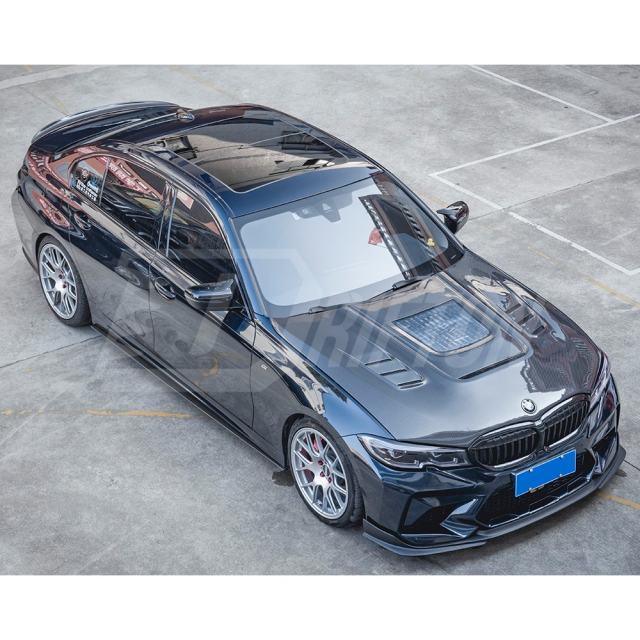 CMST Style Carbon Fiber Glass Transparent Hood Bonnet For BMW 3 Series G20 2019-2025