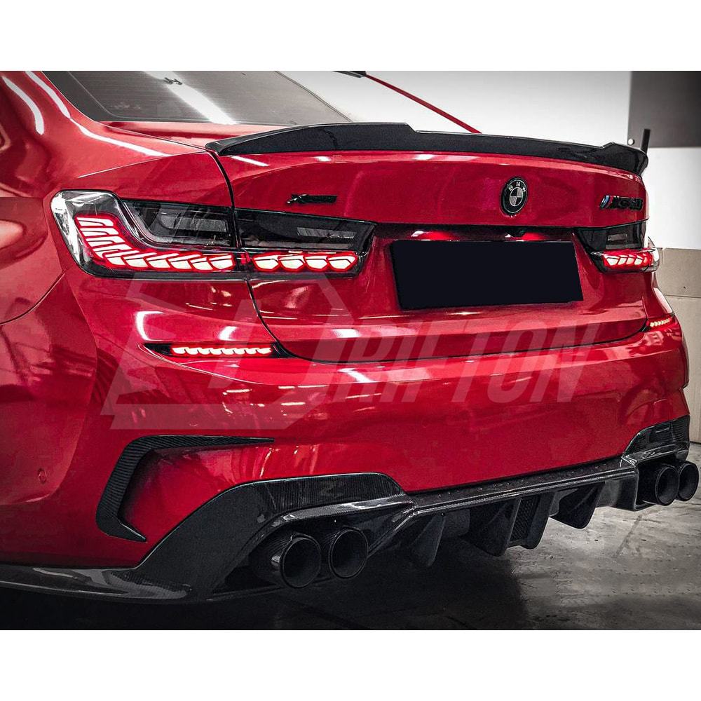 CMST Style Carbon Fiber Rear Diffuser For BMW 3 Series G20 2019-2022