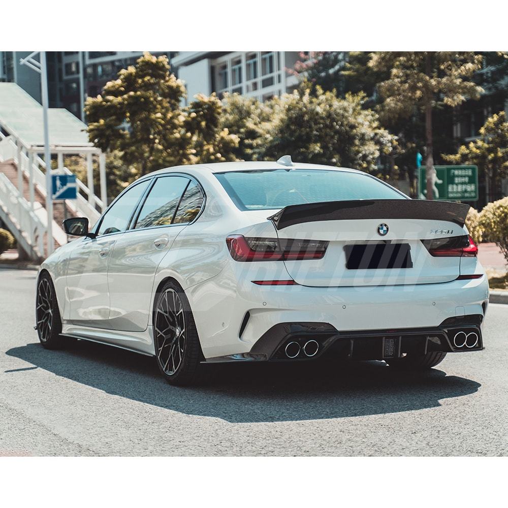 CMST Style Carbon Fiber Rear Trunk Spoiler Wing For BMW 3 Series G20 2019-2025