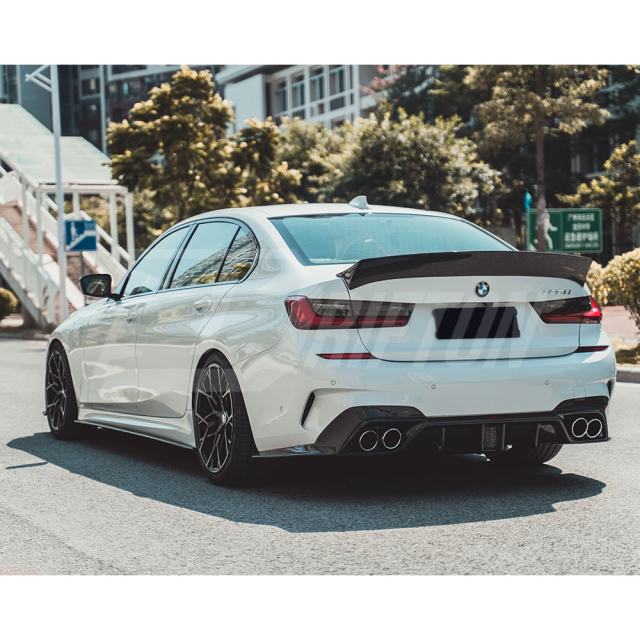 CMST Style Carbon Fiber Rear Trunk Spoiler Wing For BMW 3 Series G20 2019-2025