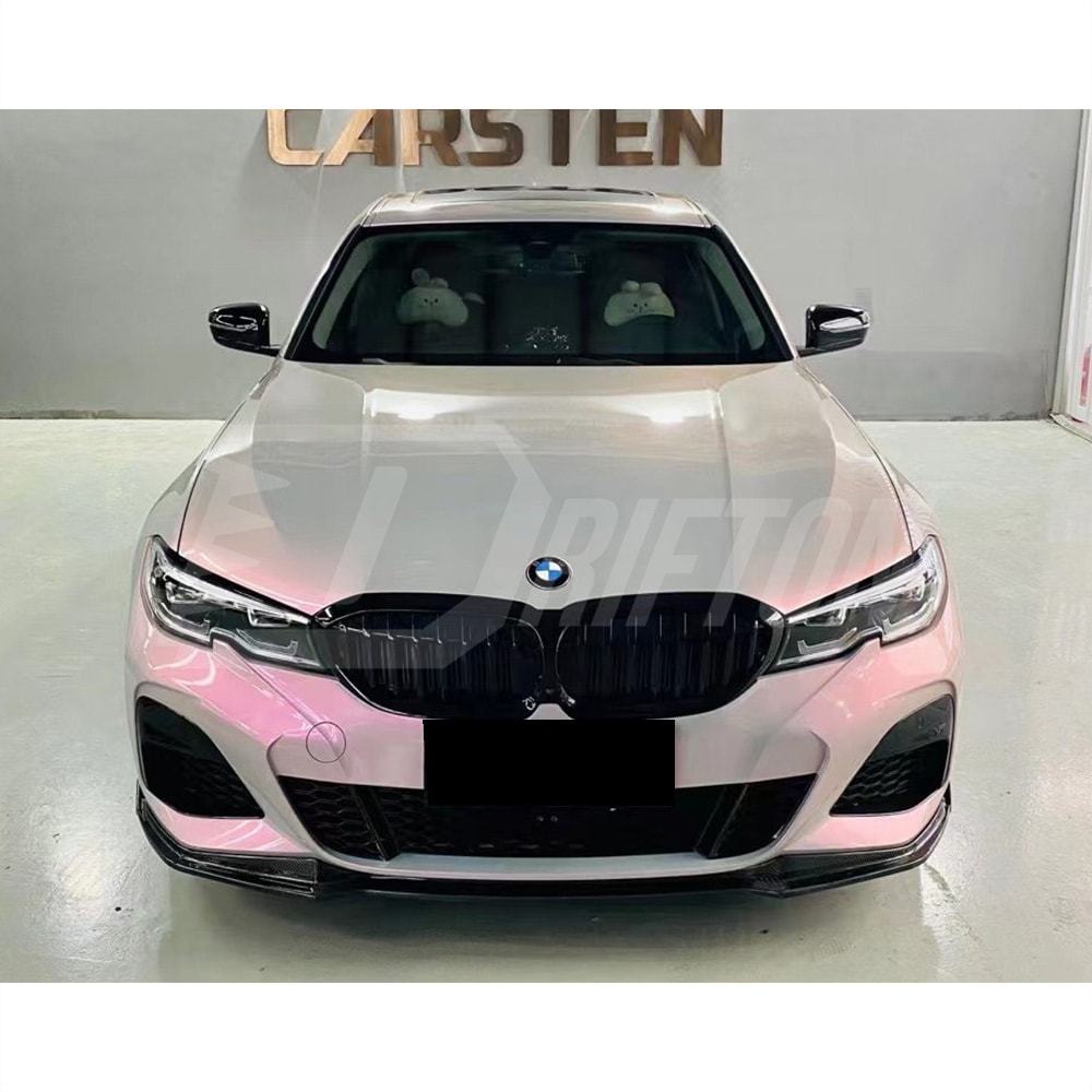 MP Style Carbon Fiber Front Lip For BMW 3 Series G20 2019-2022