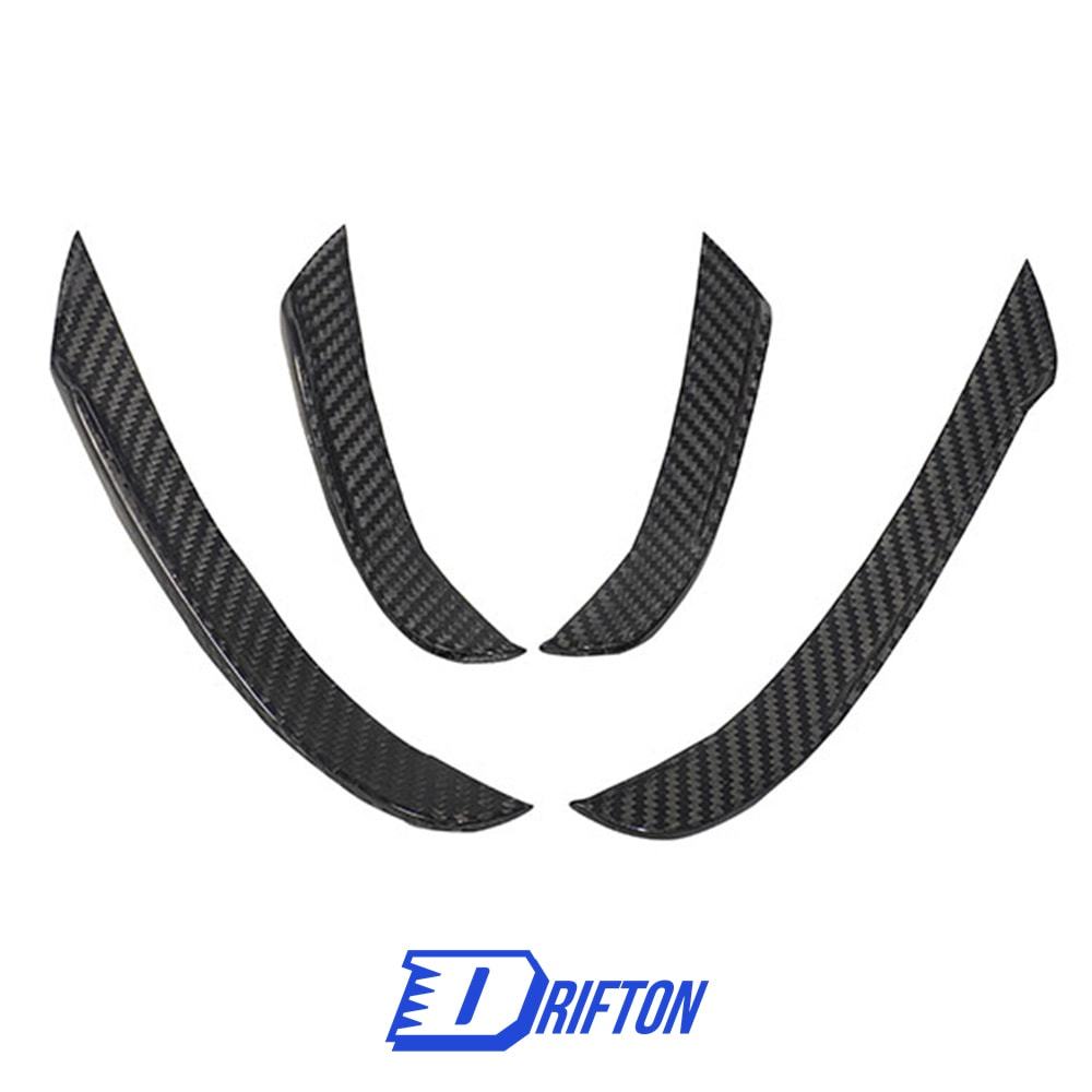 TAKD Style Dry Carbon Fiber Front Canards For BMW 3 Series G20 2019-2022