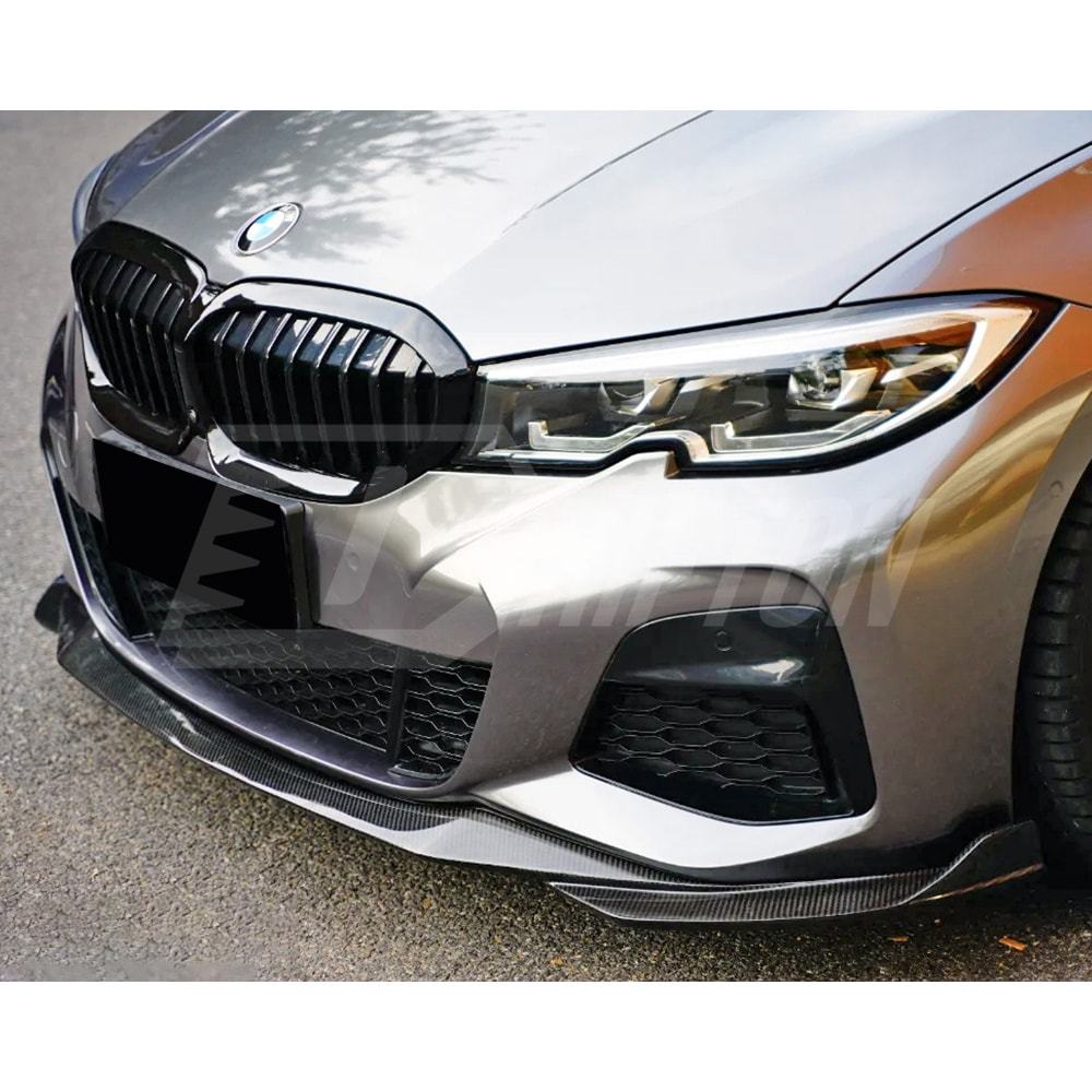 TAKD V2 Style Dry Carbon Fiber Front Lip For BMW 3 Series G20 2019-2022