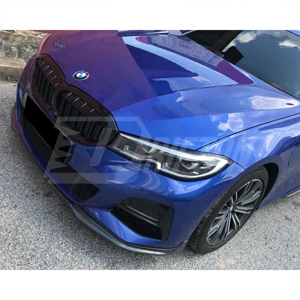 MP Style Carbon Fiber Front Lip For BMW 3 Series G20 2019-2022