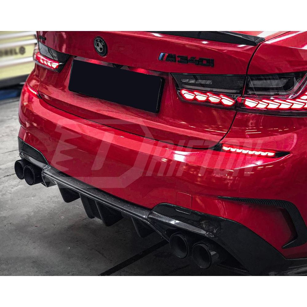 CMST Style Carbon Fiber Rear Diffuser For BMW 3 Series G20 2019-2022