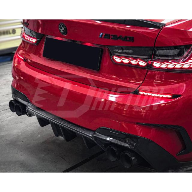 CMST Style Carbon Fiber Rear Diffuser For BMW 3 Series G20 2019-2022
