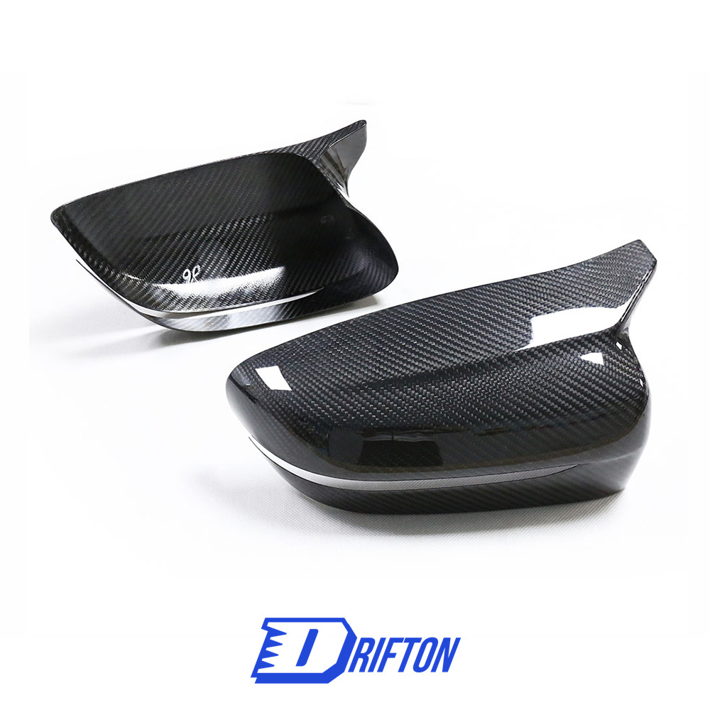 M5 Style Dry Carbon Fiber Add On Mirror Cover For BMW 3 Series G20 2019-2025 LHD RHD