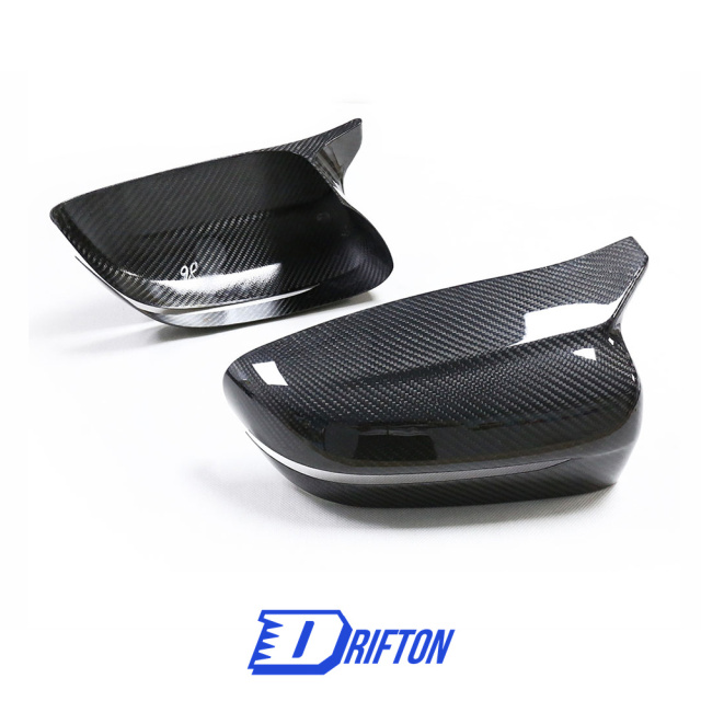 M5 Style Dry Carbon Fiber Add On Mirror Cover For BMW 3 Series G20 2019-2025 LHD RHD