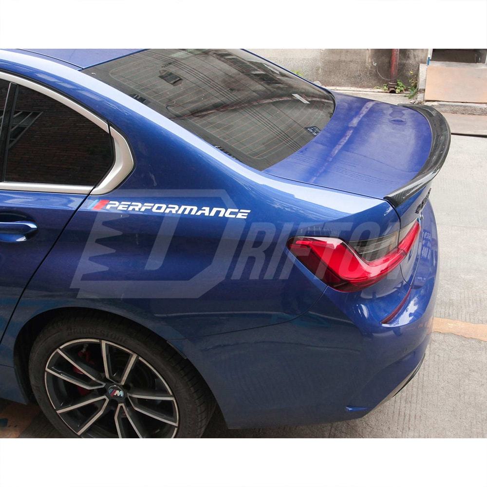 MP Style Dry Carbon Fiber Rear Trunk Spoiler Wing For BMW 3 Series G20 2019-2025